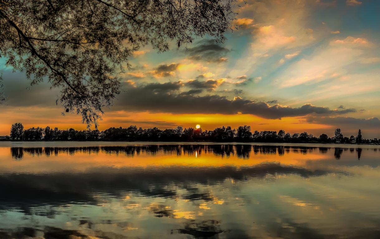 Dämmerung über der See