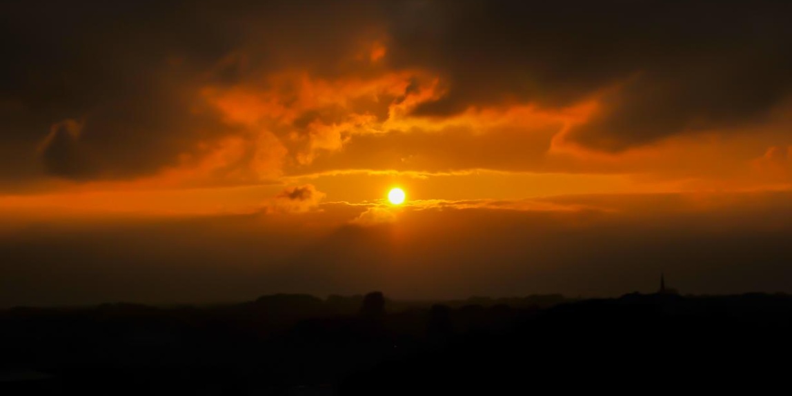 überwältigende Sonnenuntergang